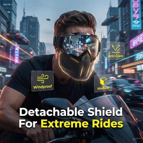 🔥LIMITED-TIME 50% OFF - Detachable Full Face Goggle Mask