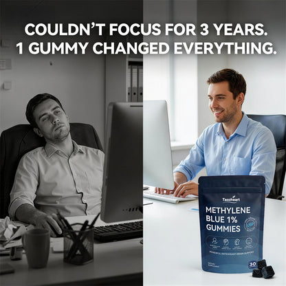 Methylene Blue Gummies Suitable for Ages 40+ Sugar-Free