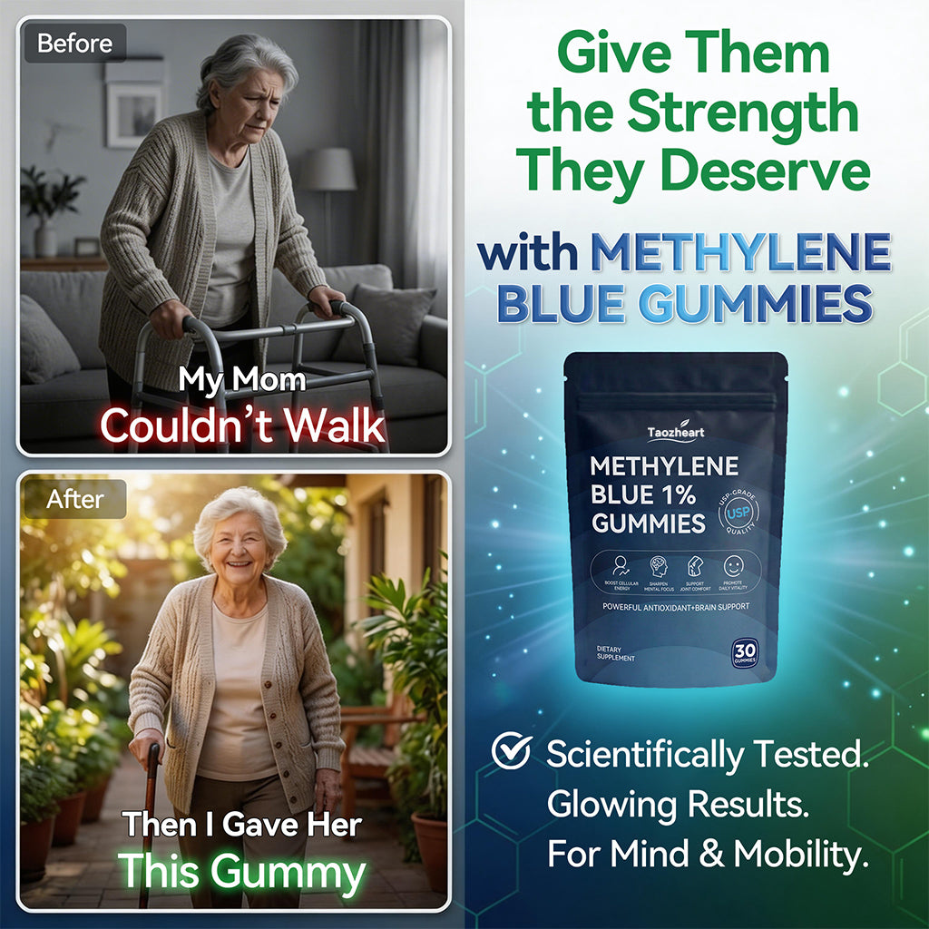 Methylene Blue Gummies Suitable for Ages 40+ Sugar-Free