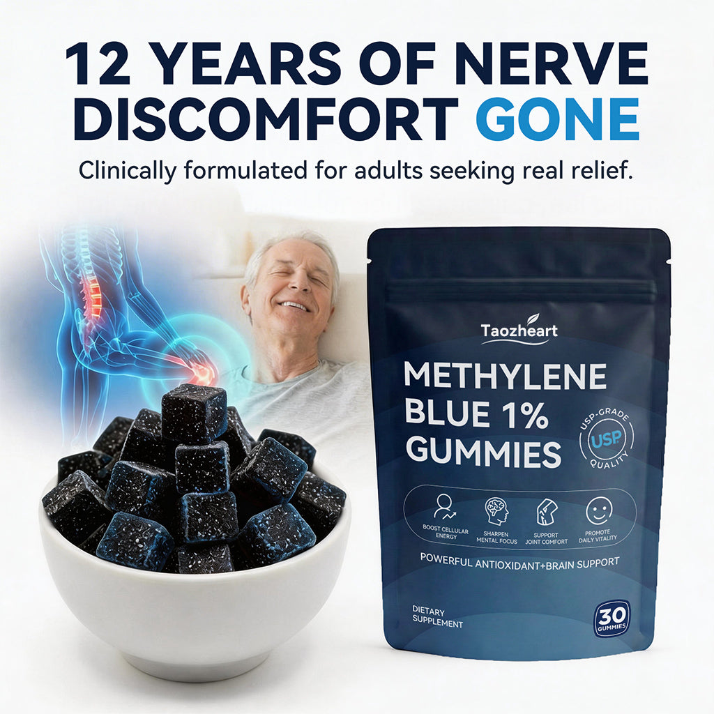 Methylene Blue Gummies Suitable for Ages 40+ Sugar-Free