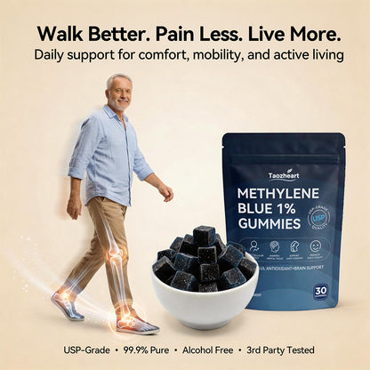 Methylene Blue Gummies Suitable for Ages 40+ Sugar-Free