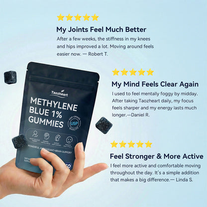 Methylene Blue Gummies Suitable for Ages 40+ Sugar-Free
