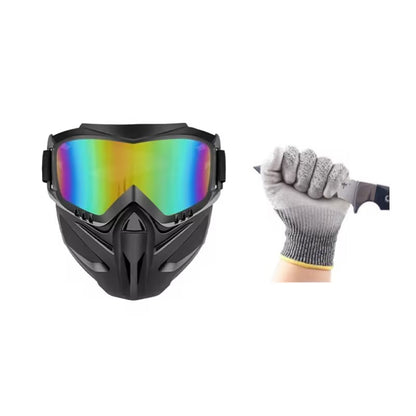 🔥LIMITED-TIME 50% OFF - Detachable Full Face Goggle Mask